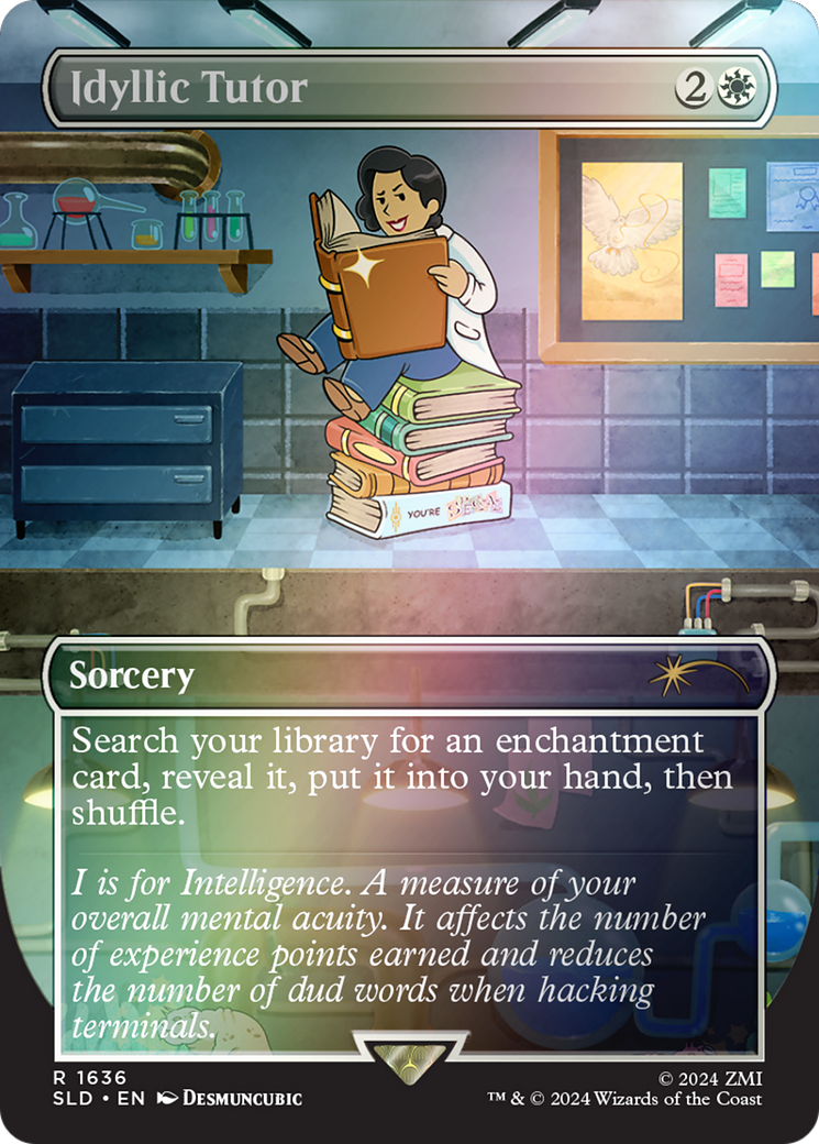 {R} Idyllic Tutor (1636) (Rainbow Foil) [Secret Lair Drop Series][RBF SLD 1636]