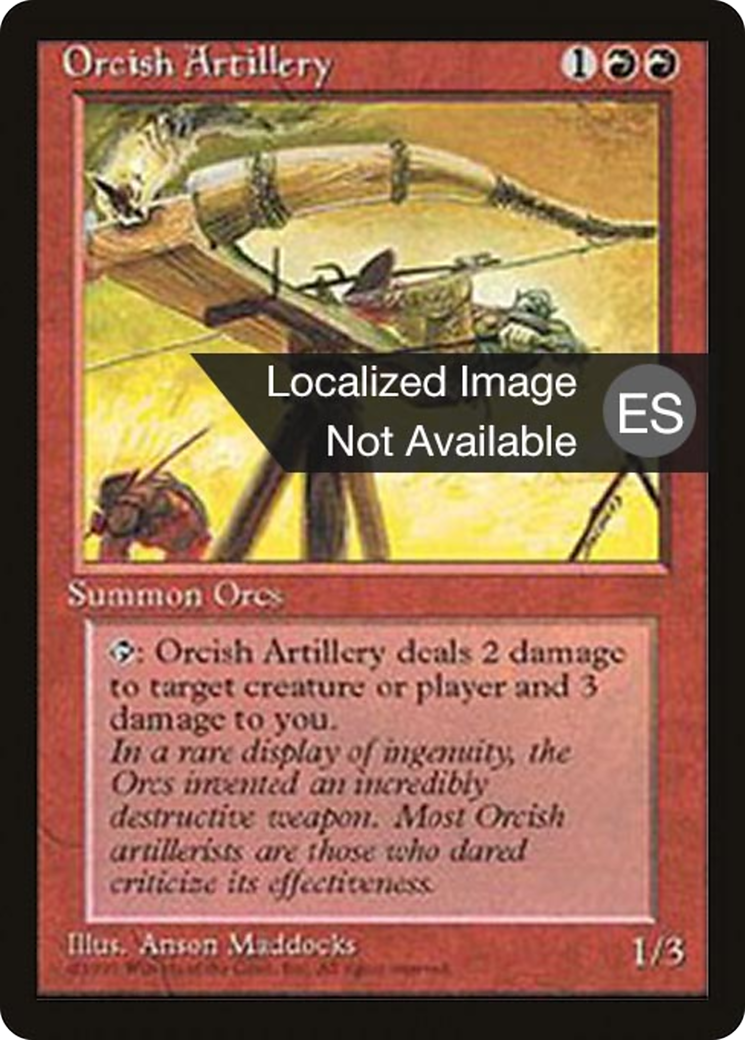 {F} Orcish Artillery [Fourth Edition (Foreign Black Border)][FBB 4ED 214]