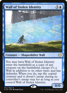 {R} Wall of Stolen Identity [Commander 2019][C19 013] - Misty Mountain Games