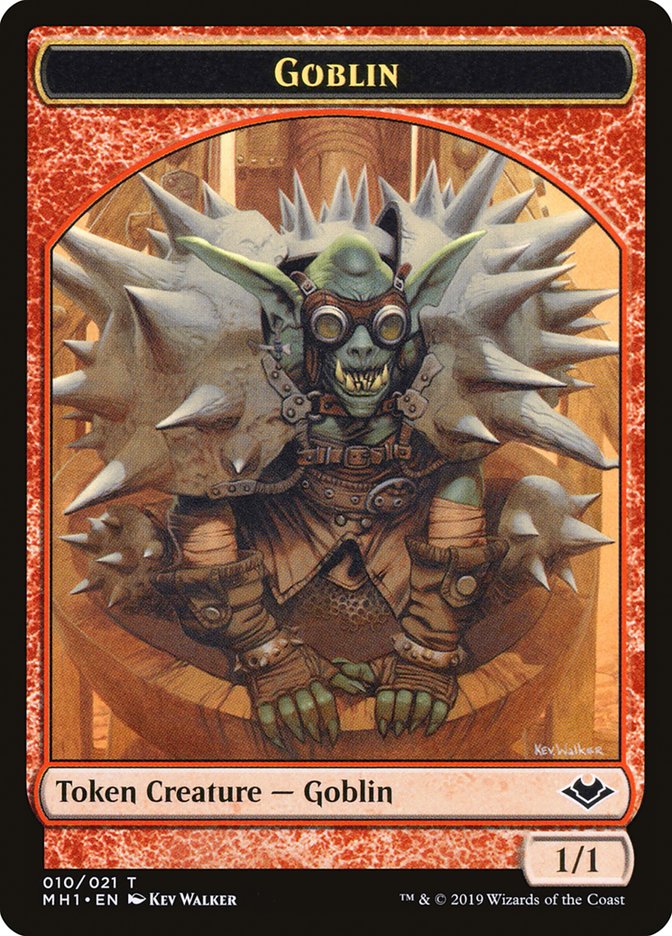 {T} Goblin (010) // Wrenn and Six Emblem Double-sided Token [Modern Horizons Tokens][TMH1 010]