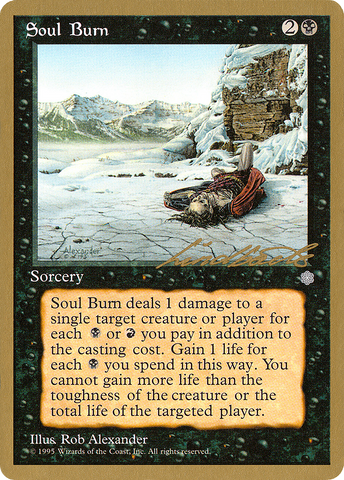 {C} Soul Burn (Leon Lindback) [Pro Tour Collector Set][GB PTC LL161]