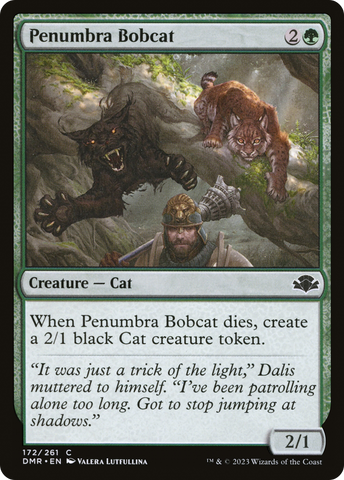 {C} Penumbra Bobcat [Dominaria Remastered][DMR 172]