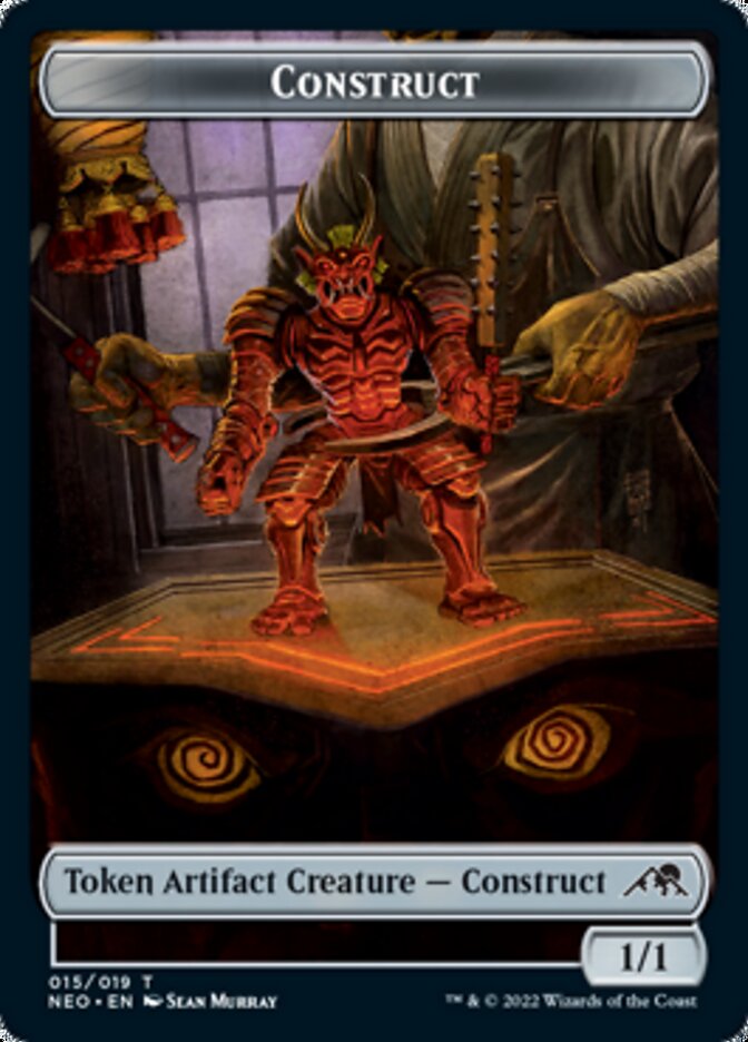 {T} Construct (015) // Blood (017) Double-sided Token [Challenger Decks 2022 Tokens][TCH22 015]