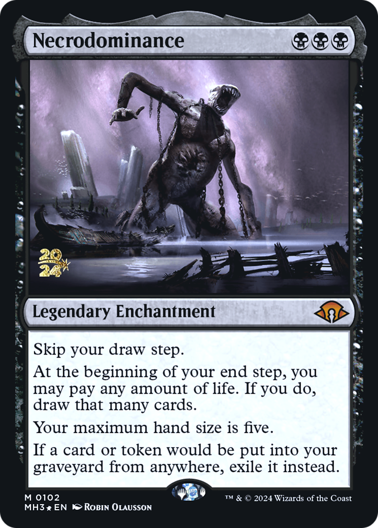 {R} Necrodominance [Modern Horizons 3 Prerelese Promos][PR PMH3 102]