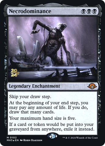 {R} Necrodominance [Modern Horizons 3 Prerelese Promos][PR PMH3 102]