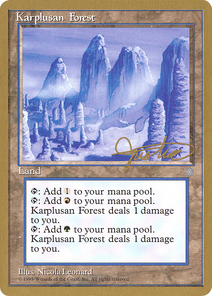 {R} Karplusan Forest (Mark Justice) [Pro Tour Collector Set][GB PTC MJ356] - Misty Mountain Games