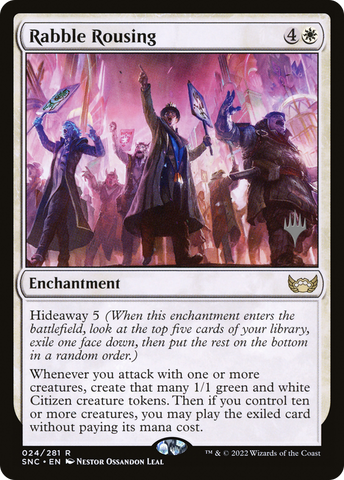 {R} Rabble Rousing (Promo Pack) [Streets of New Capenna Promos][PP SNC 024]