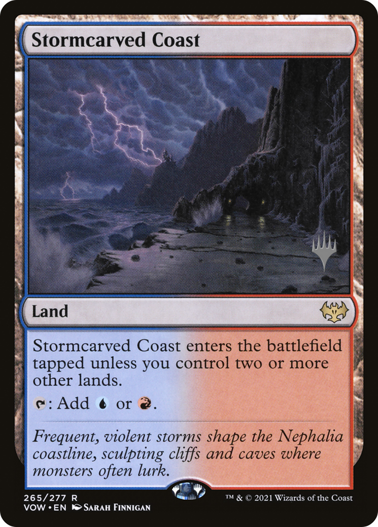 {R} Stormcarved Coast (Promo Pack) [Innistrad: Crimson Vow Promo Pack][PP VOW 265]