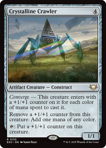 {@@ EOC R} Crystalline Crawler [Edge of Eternities Commander][EOC 133]