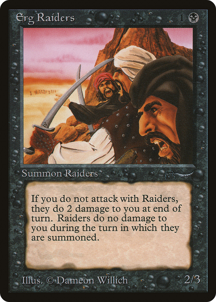 {C} Erg Raiders (Dark Mana Cost) [Arabian Nights][ARN 025]