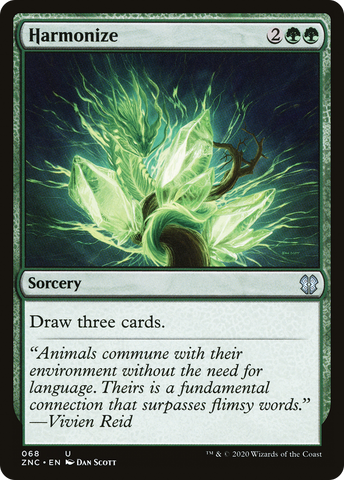 {C} Harmonize [Zendikar Rising Commander][ZNC 068]