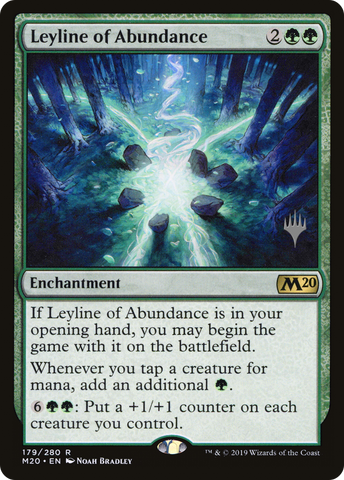 {R} Leyline of Abundance (Promo Pack) [Core Set 2020 Promos][PP M20 179]