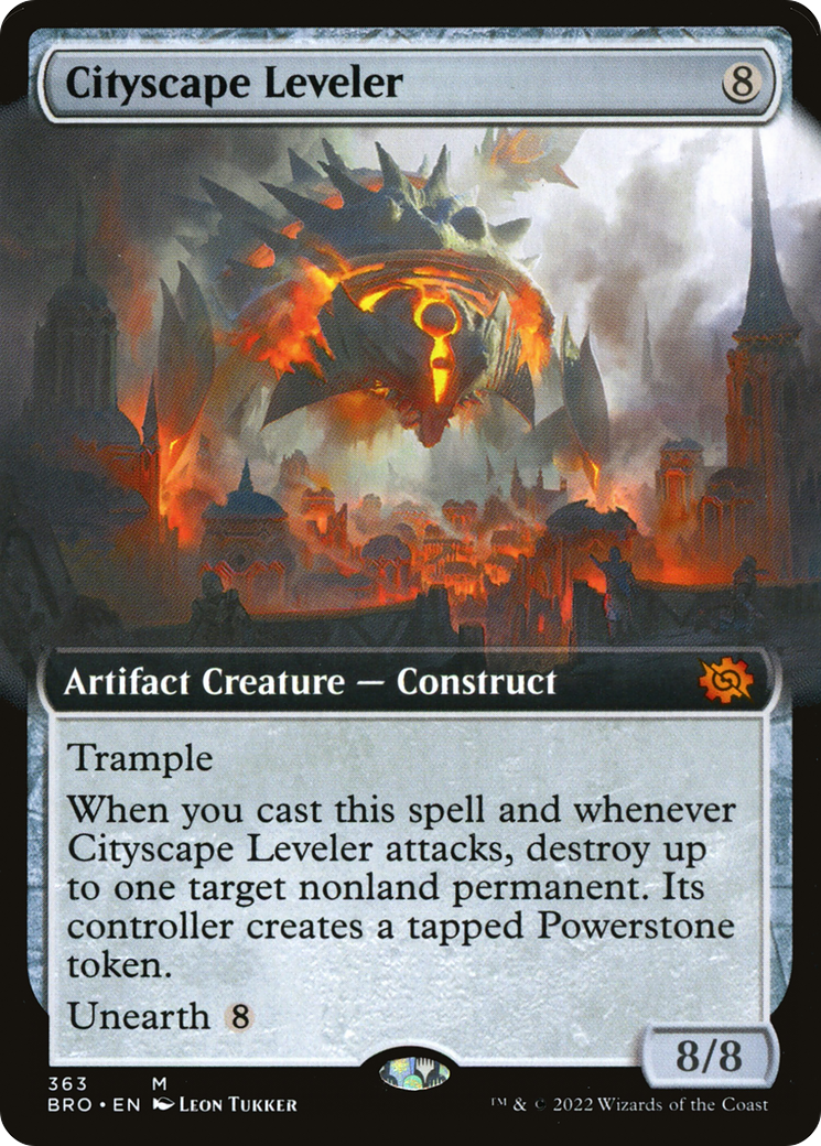 {R} Cityscape Leveler (Extended Art) [The Brothers' War][BRO 363]