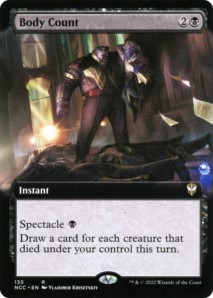 {R} Body Count (Extended Art) [Streets of New Capenna Commander][NCC 135]