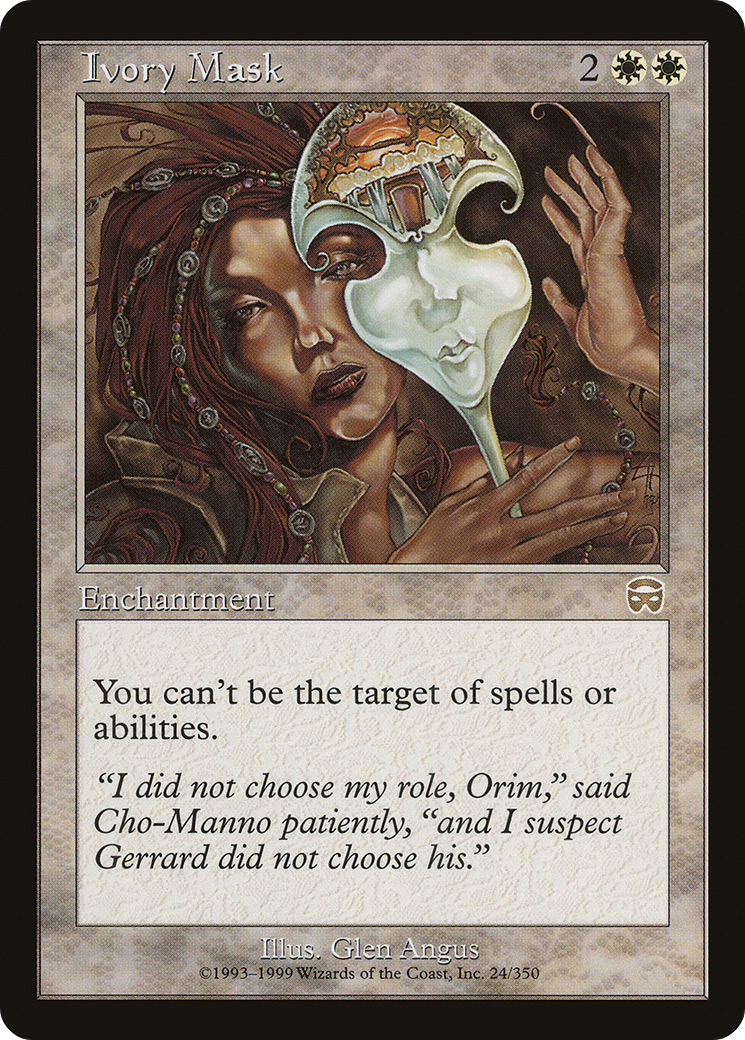 {R} Ivory Mask [Mercadian Masques][MMQ 024] - Misty Mountain Games