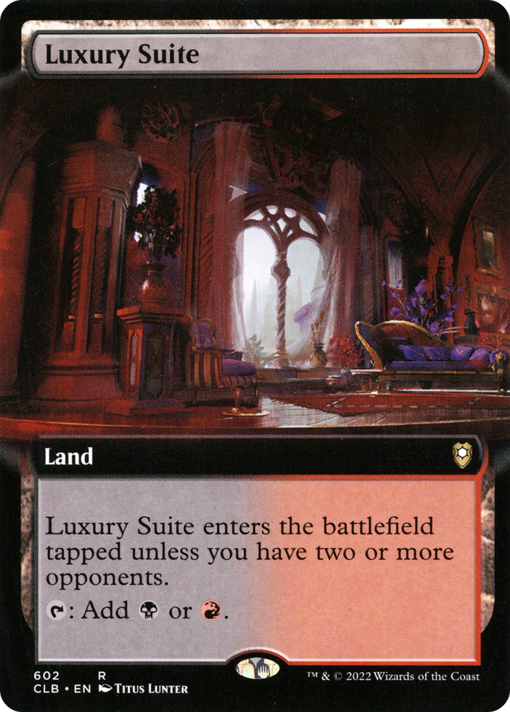 {R} Luxury Suite (Extended Art) [Commander Legends: Battle for Baldur's Gate][CLB 602]