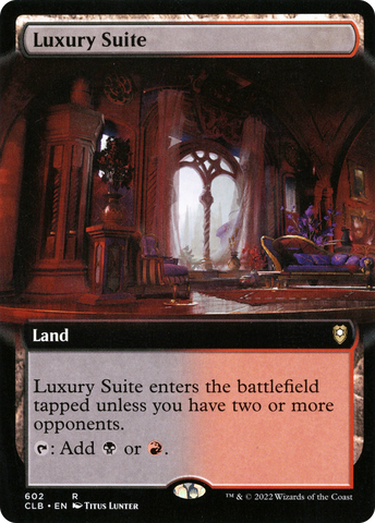 {R} Luxury Suite (Extended Art) [Commander Legends: Battle for Baldur's Gate][CLB 602]