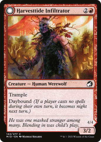 {C} Harvesttide Infiltrator // Harvesttide Assailant [Innistrad: Midnight Hunt][MID 143]