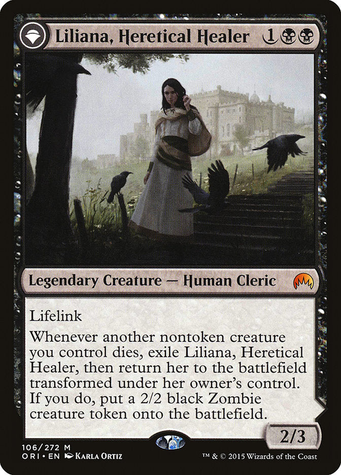 {R} Liliana, Heretical Healer // Liliana, Defiant Necromancer [Magic Origins][ORI 106] - Misty Mountain Games