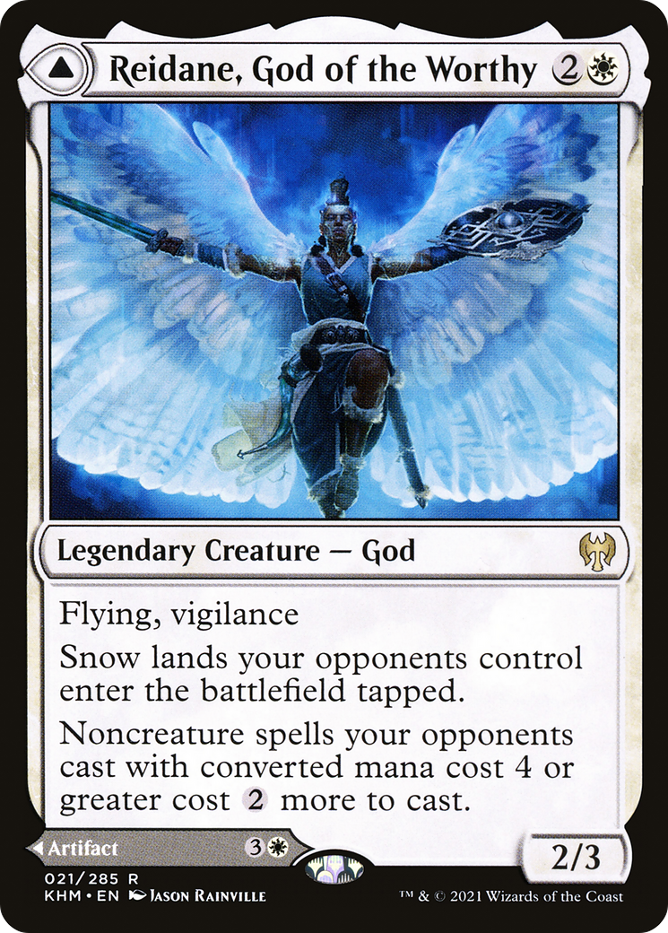 {R} Reidane, God of the Worthy // Valkmira, Protector's Shield [Kaldheim][KHM 021]