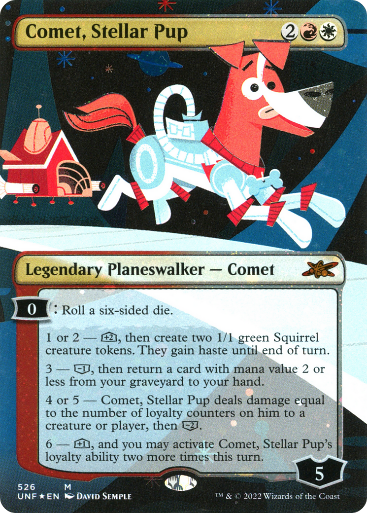 {R} Comet, Stellar Pup (Showcase) (Galaxy Foil) [Unfinity][UNF 526]