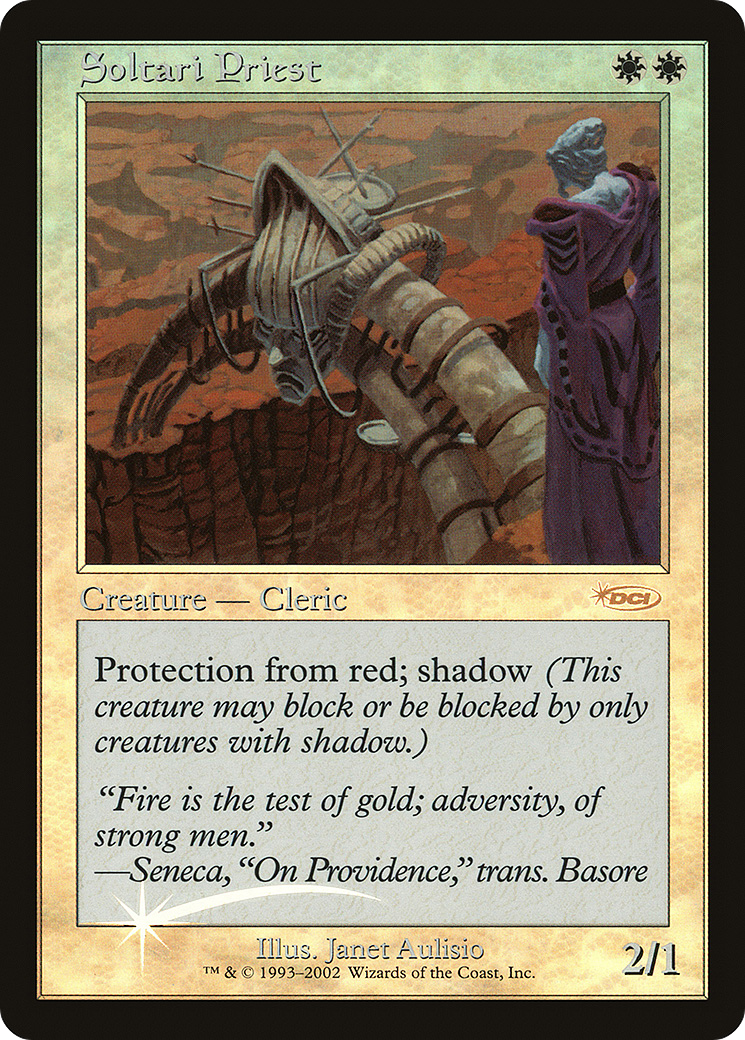 {R} Soltari Priest [Friday Night Magic 2002][PA F02 001] - Misty Mountain Games