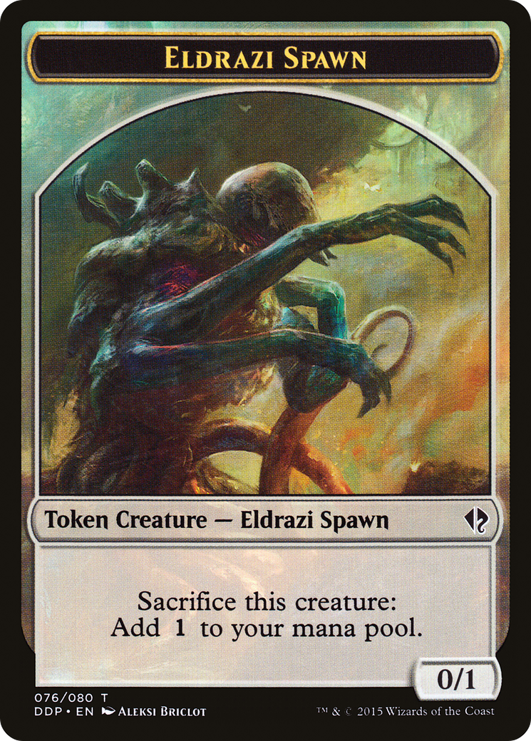 {T} Eldrazi Spawn Token (076/080) [Duel Decks: Zendikar vs. Eldrazi][TDDP 076]