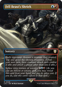 {R} Fell Beast's Shriek (Borderless) [The Lord of the Rings: Tales of Middle-Earth Commander][LTC 508]