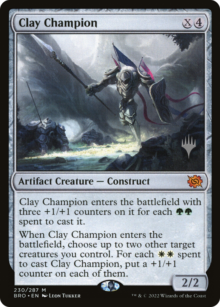 {R} Clay Champion [The Brothers' War: Promo Pack][PP BRO 230]