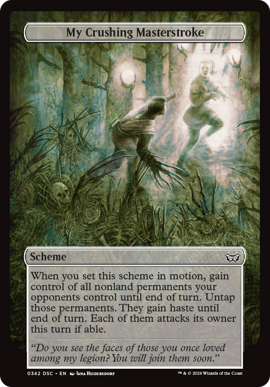 {C} My Crushing Masterstroke (Full Art) [Duskmourn: House of Horror Commander][DSC 342]