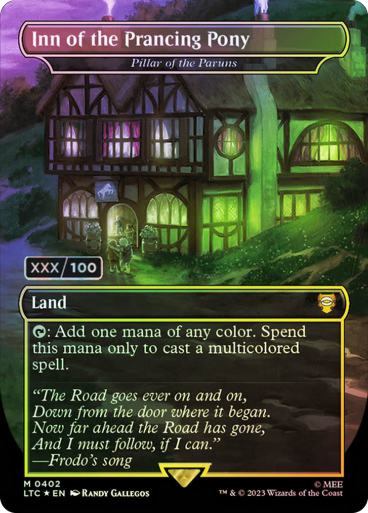 {R} Inn of the Prancing Pony - Pillar of the Paruns (Serialized) [The Lord of the Rings: Tales of Middle-Earth Commander][SR LTC 402]