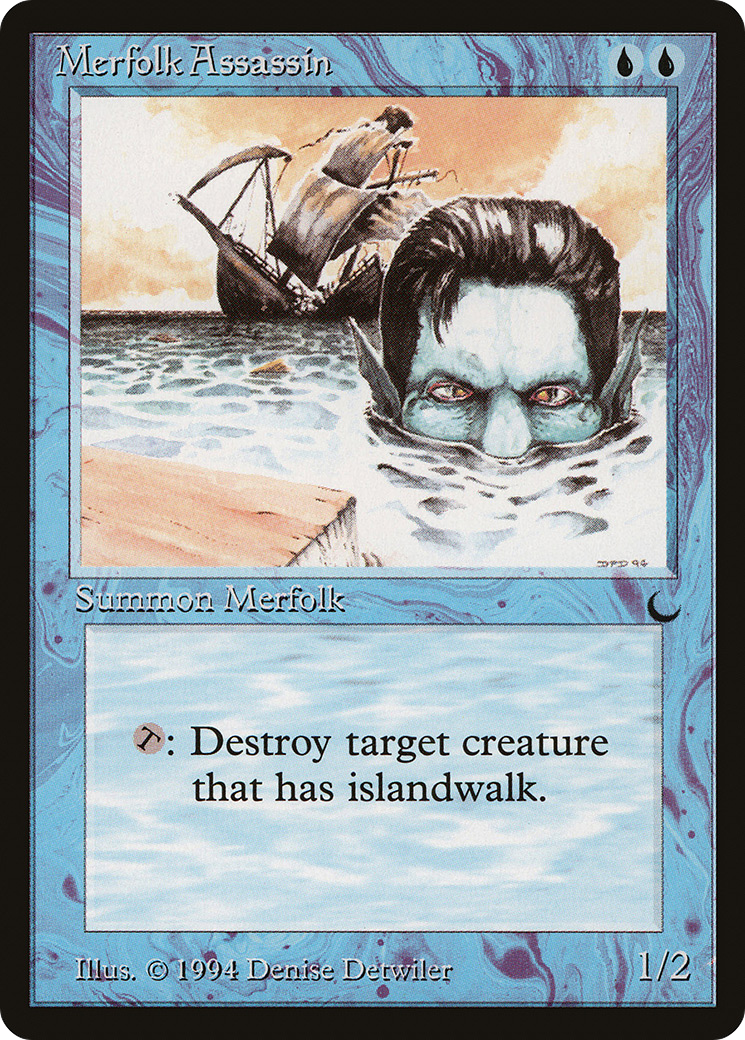 {C} Merfolk Assassin [The Dark][DRK 032]