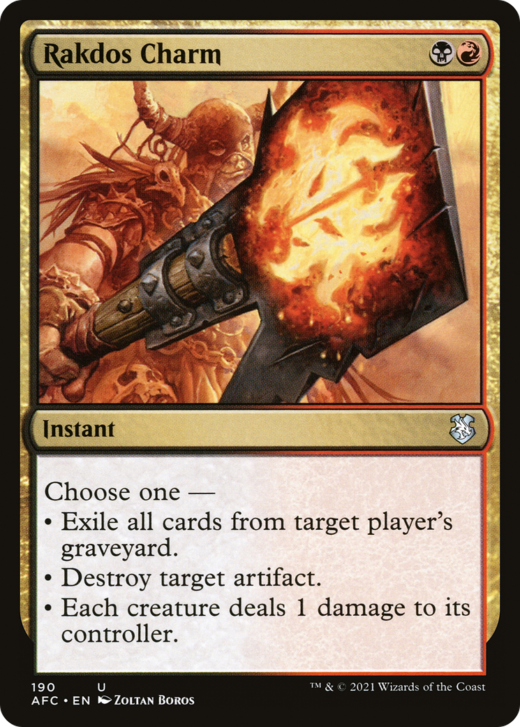 {C} Rakdos Charm [Dungeons & Dragons: Adventures in the Forgotten Realms Commander][AFC 190]