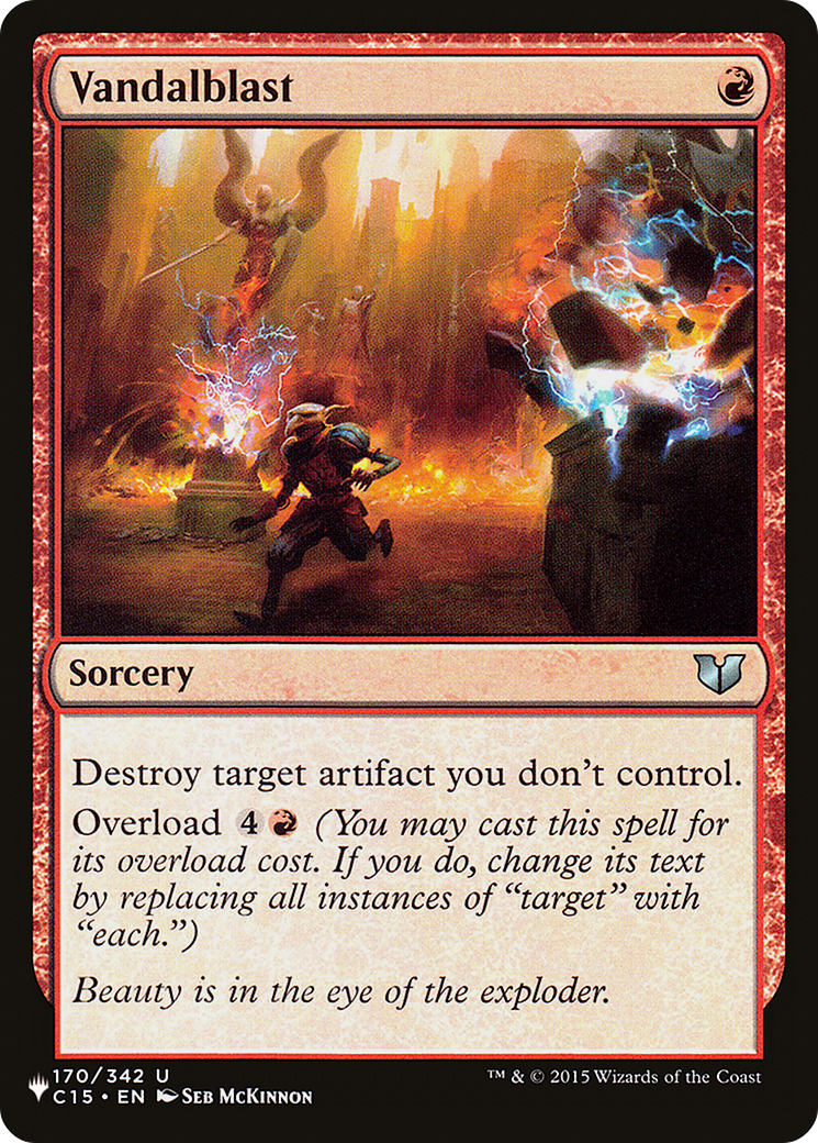 {C} Vandalblast [Secret Lair: Heads I Win, Tails You Lose][LS C15 170]