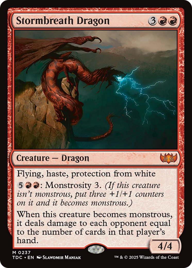 {R} Stormbreath Dragon [Tarkir: Dragonstorm Commander][TDC 237]