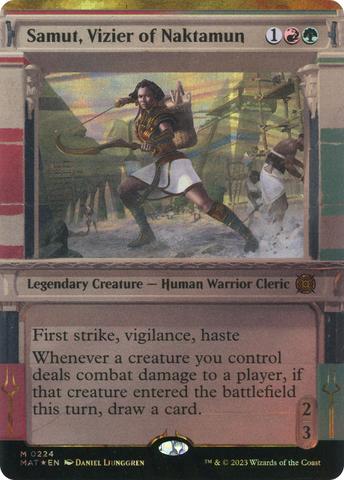 {R} Samut, Vizier of Naktamun (Showcase Halo Foil) [March of the Machine: The Aftermath][MAT 224]