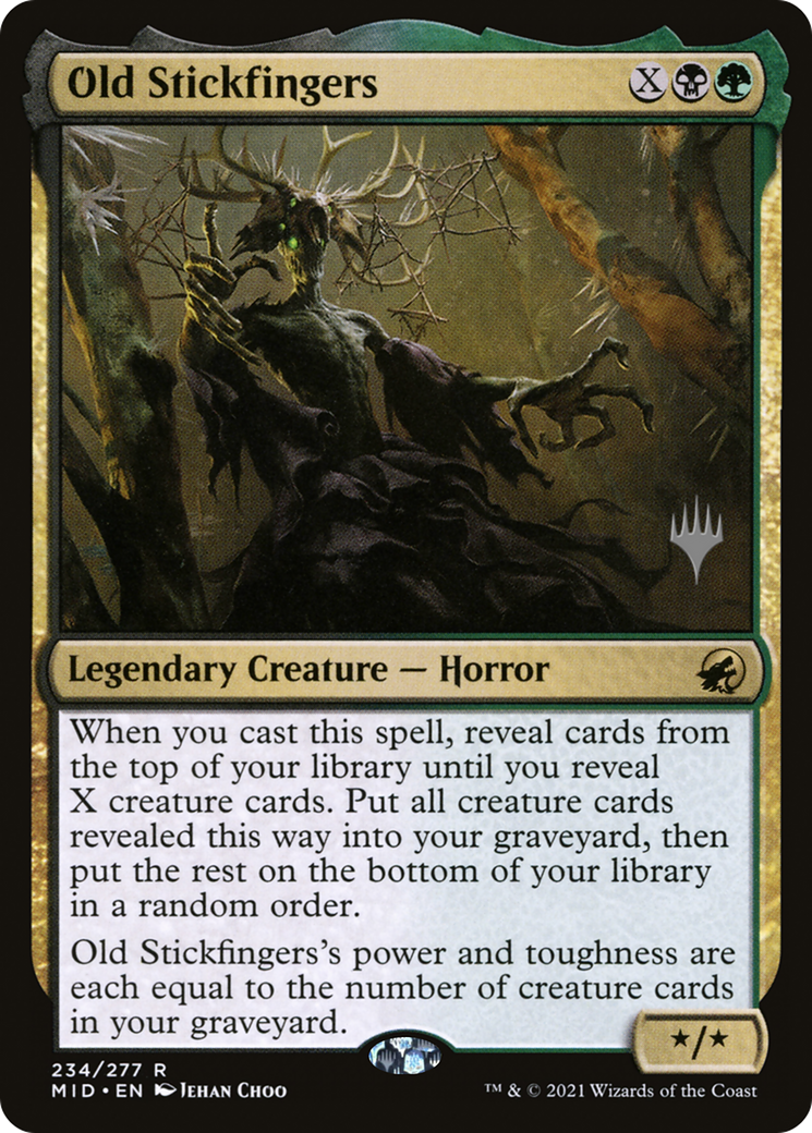 {R} Old Stickfingers (Promo Pack) [Innistrad: Midnight Hunt Promo Pack][PP MID 234]