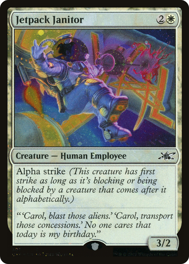 {C} Jetpack Janitor (Galaxy Foil) [Unfinity][UNF 301]