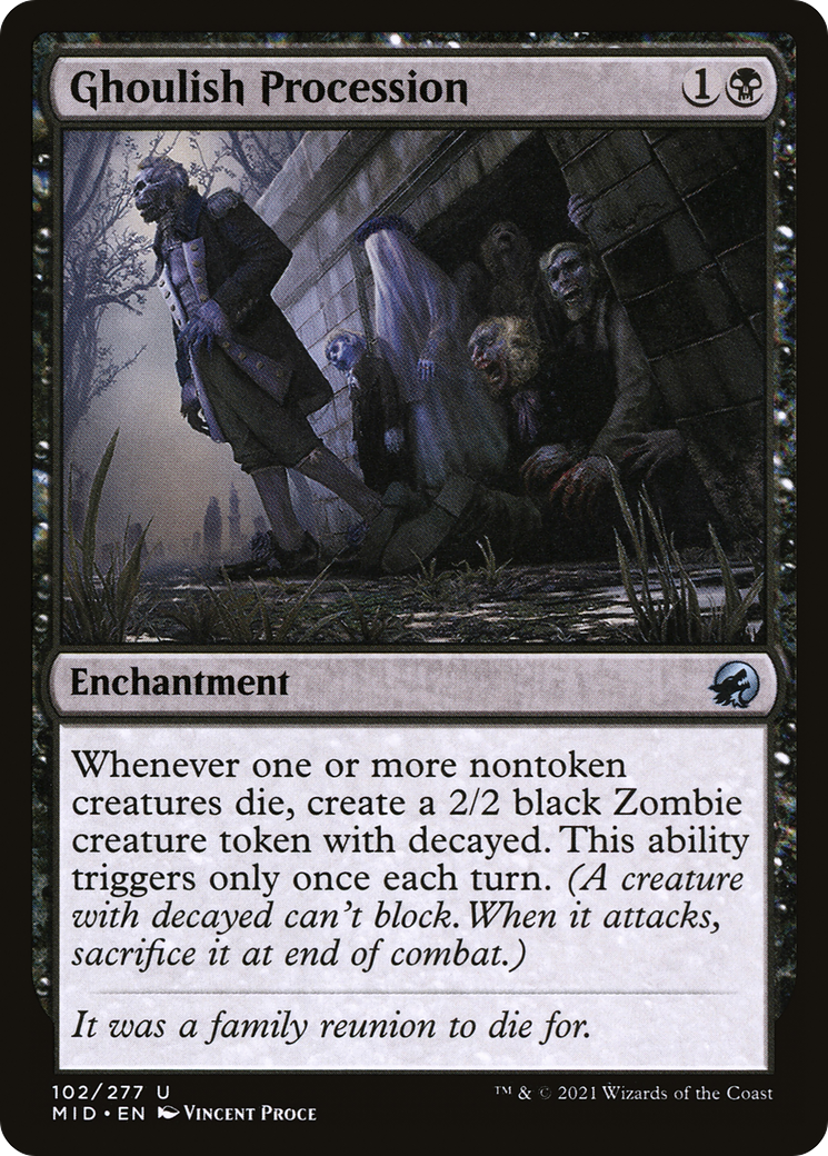 {C} Ghoulish Procession [Innistrad: Midnight Hunt][MID 102]