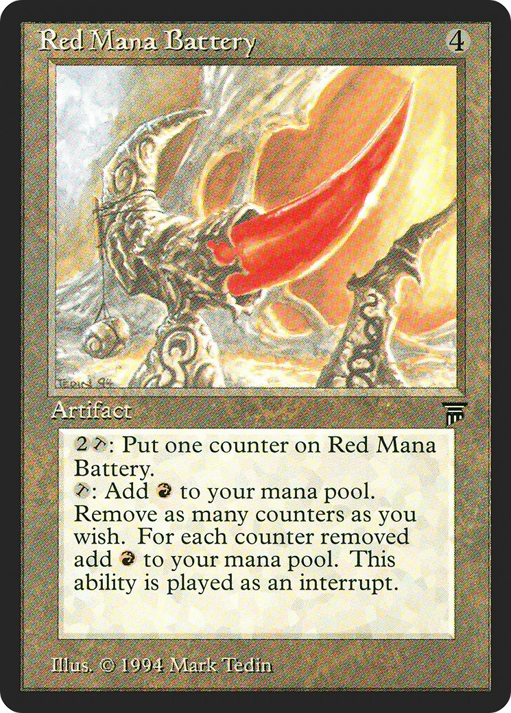 {C} Red Mana Battery [Legends][LEG 291]