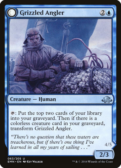{C} Grizzled Angler // Grisly Anglerfish [Eldritch Moon][EMN 063]
