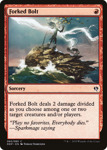 {C} Forked Bolt [Duel Decks: Zendikar vs. Eldrazi][DDP 060]