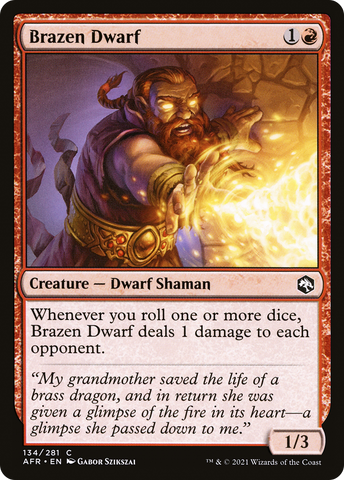 {C} Brazen Dwarf [Dungeons & Dragons: Adventures in the Forgotten Realms][AFR 134]