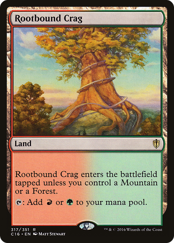 {R} Rootbound Crag [Commander 2016][C16 317]