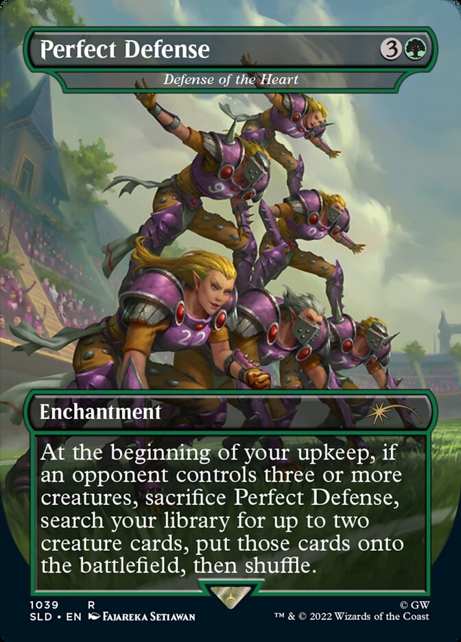 {R} Perfect Defense - Defense of the Heart (Borderless) [Secret Lair Drop Series][SLD 1039]