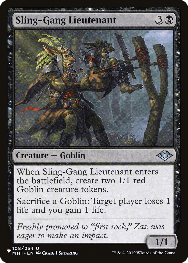 Sling-Gang Lieutenant [LIST 108/254]