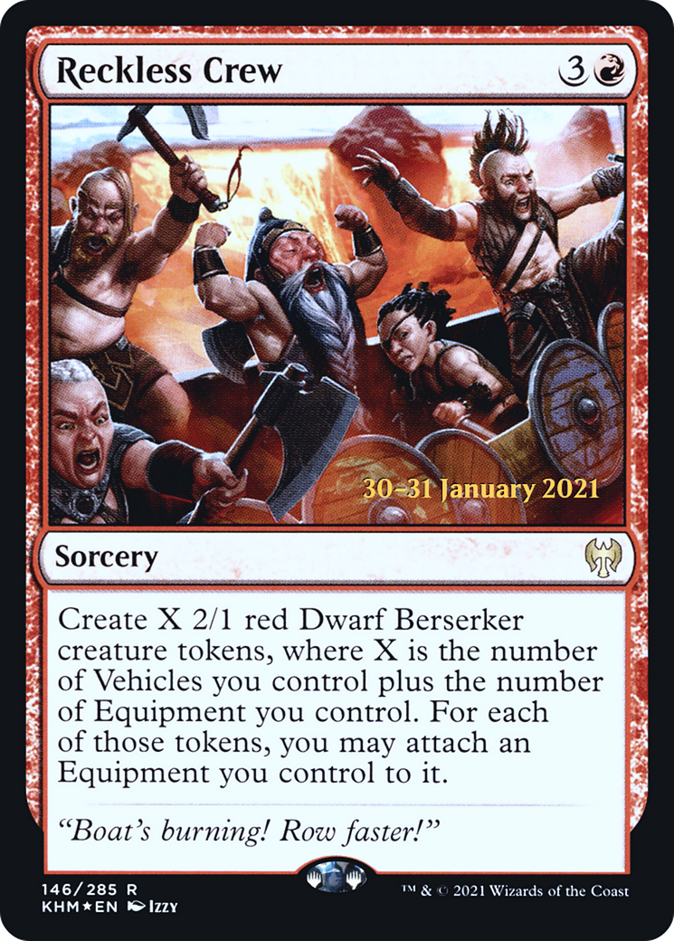 {R} Reckless Crew [Kaldheim Prerelease Promos][PR KHM 146]