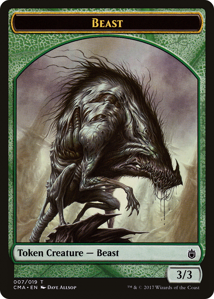 {T} Beast Token (007/019) [Commander Anthology Tokens][TCMA 007]