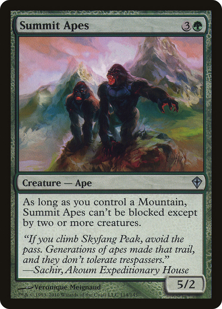{C} Summit Apes [Worldwake][WWK 114] - Misty Mountain Games