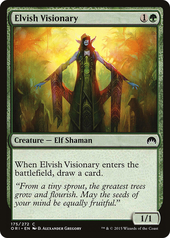 {C} Elvish Visionary [Magic Origins][ORI 175]